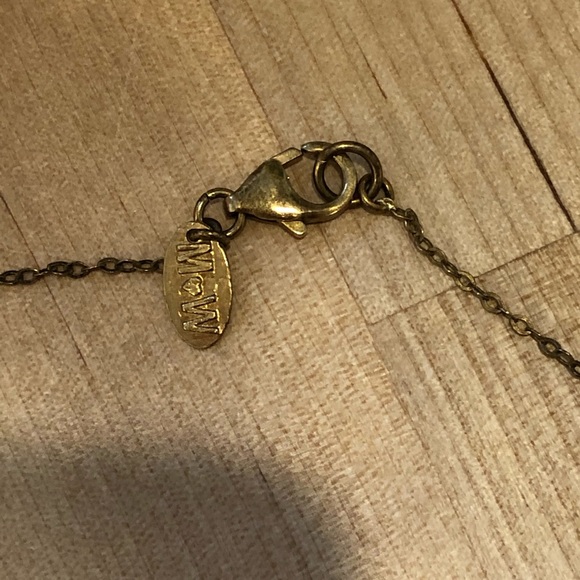 NWOT Jewelry Designer Mirit Weinstock necklace woven Rafia and ceramic bow - Picture 12 of 14